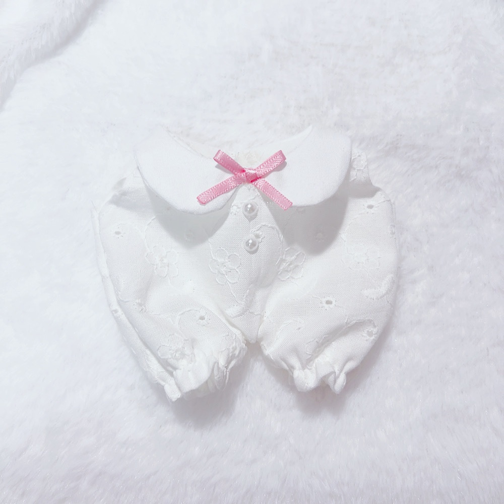 15㌢ ぬいぐるみ用 お花レースのロンパース🌷𓈒𓂂𓏸