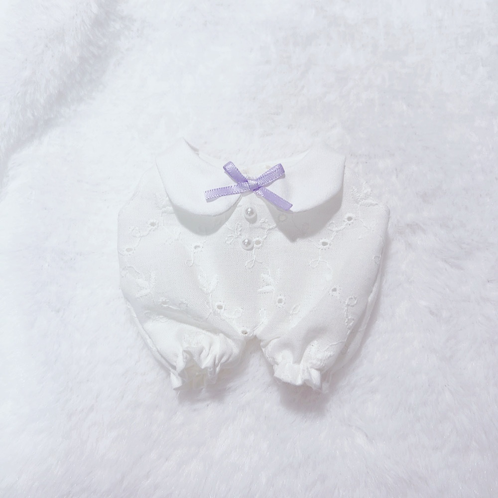 15㌢ ぬいぐるみ用 葉っぱレースのロンパース🌱