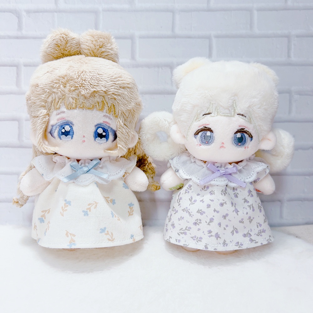 10cmぬいぐるみ用フレンチフリルワンピース🥐モチーフ