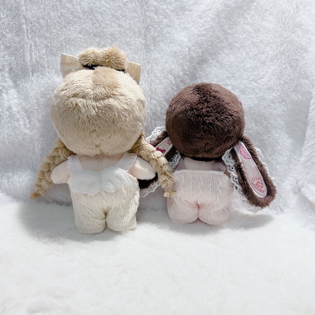 15cmぬいぐるみ用ニットサロペット໒꒱· ゚