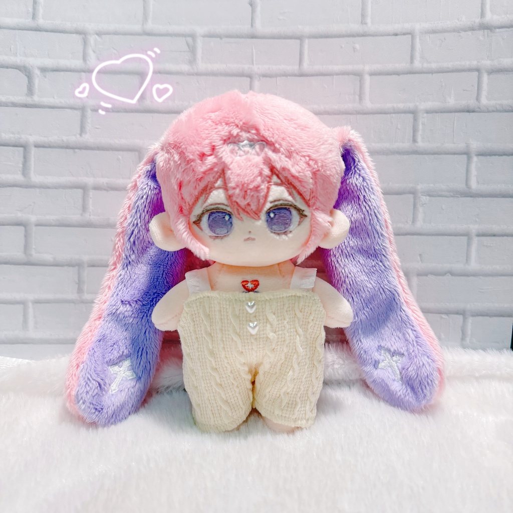 15cmぬいぐるみ用ニットサロペット໒꒱· ゚