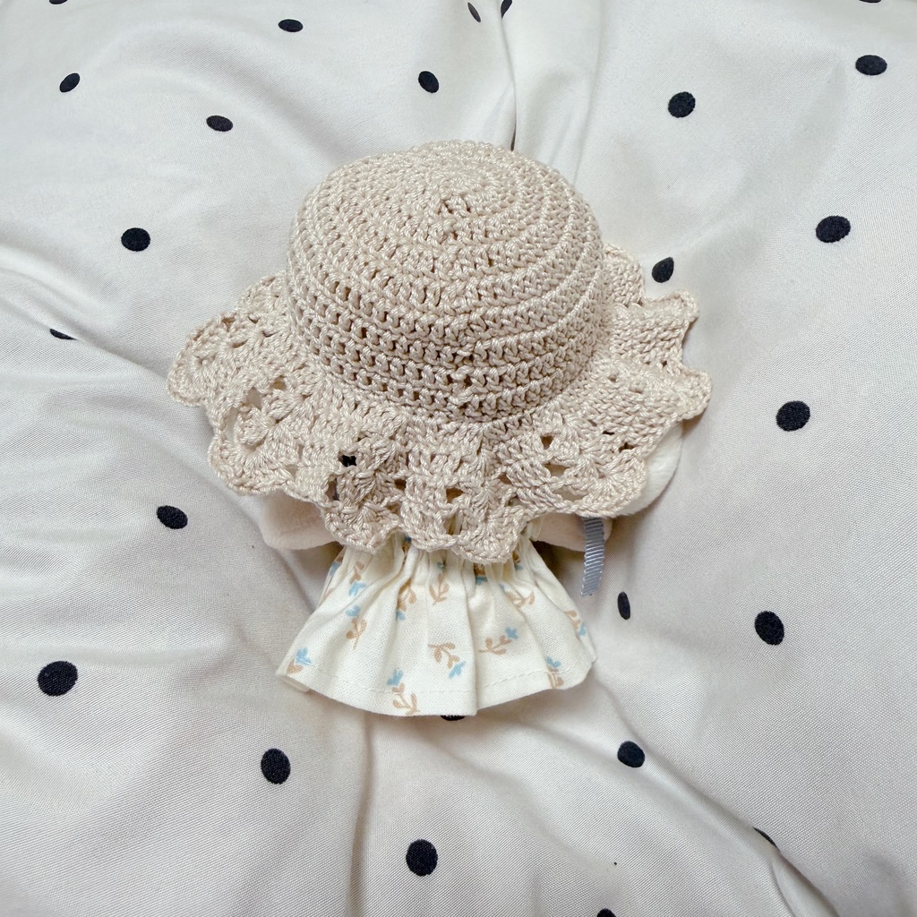 10cmぬいぐるみ用レースのぼうし👒☀