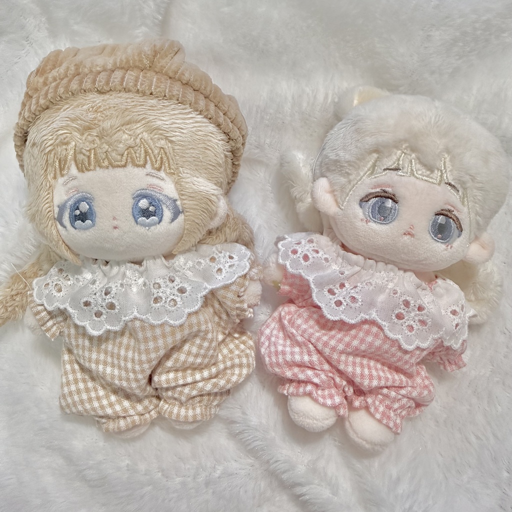 10cmぬいぐるみ用 パフスリーブロンパース🍼🫧