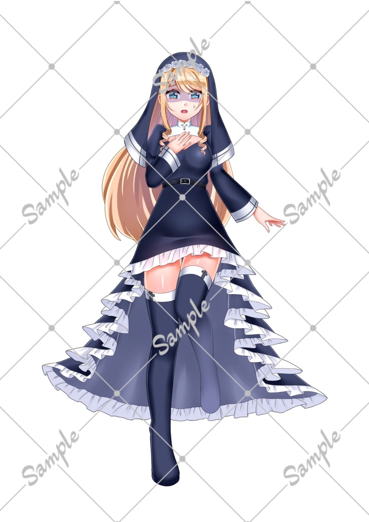 NPC立ち絵素材セット(表情差分+アイコン付き/背景透過PNG)