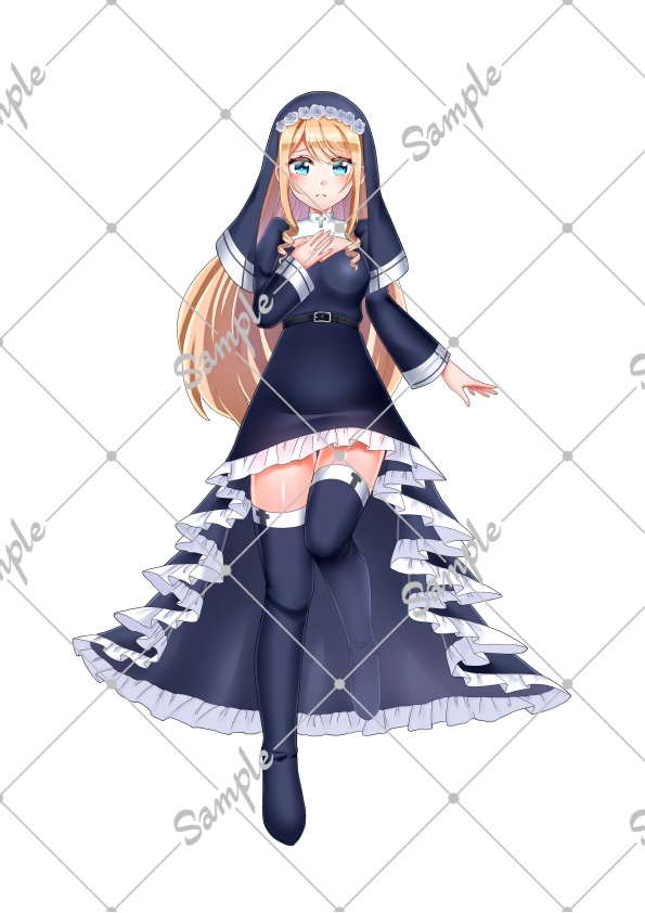 NPC立ち絵素材セット(表情差分+アイコン付き/背景透過PNG)