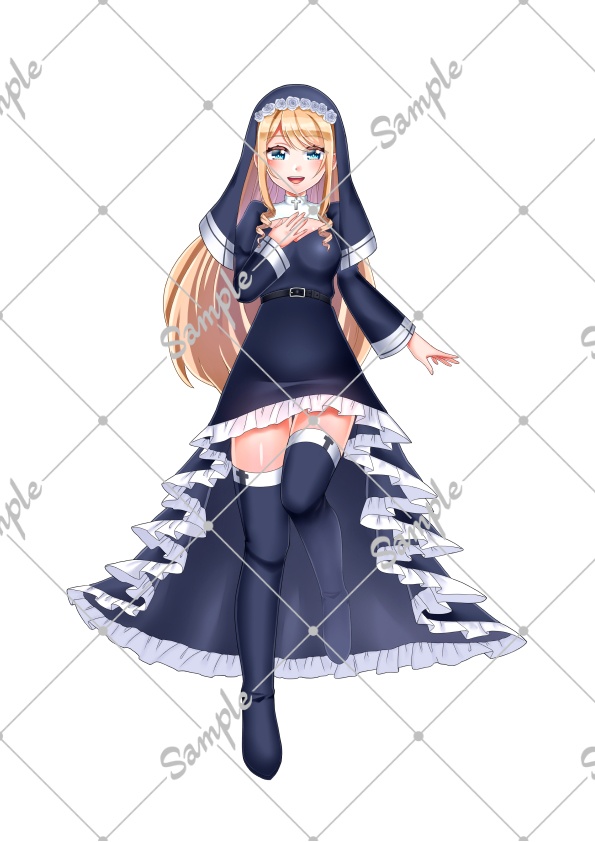 NPC立ち絵素材セット(表情差分+アイコン付き/背景透過PNG)