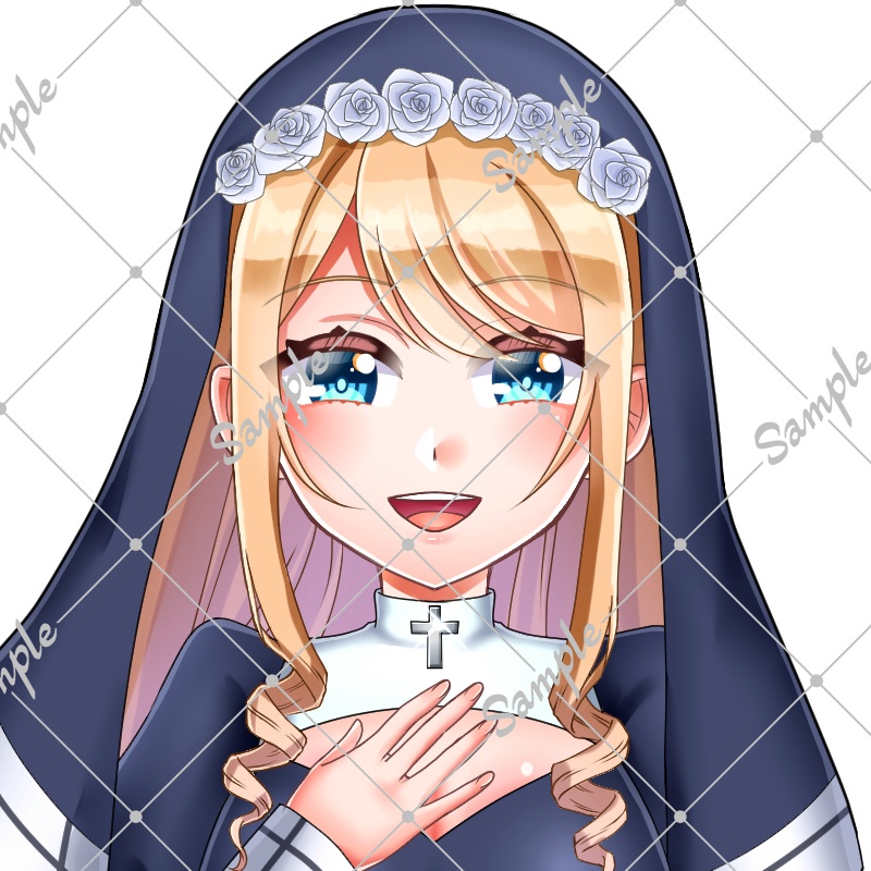 NPC立ち絵素材セット(表情差分+アイコン付き/背景透過PNG)