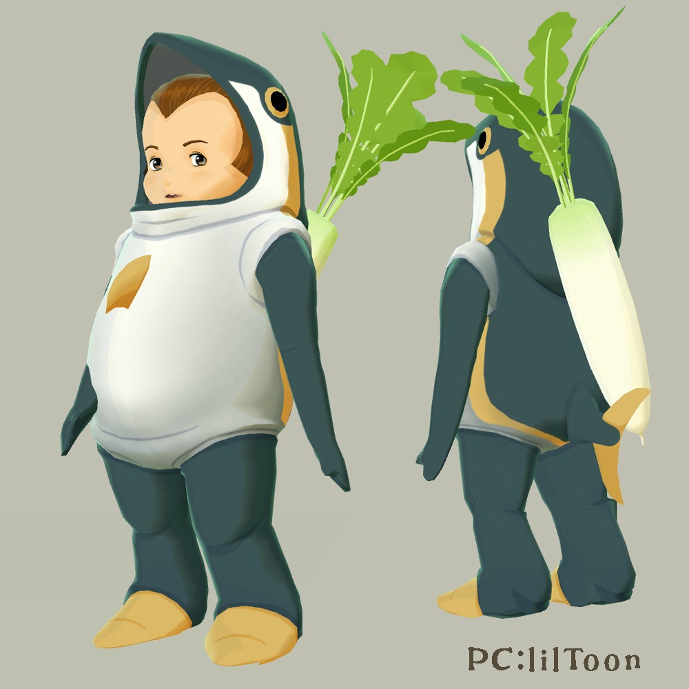 VRChatアバター「ぶり大根」/ VRChat Avatar "Yellowtail & Daikon"