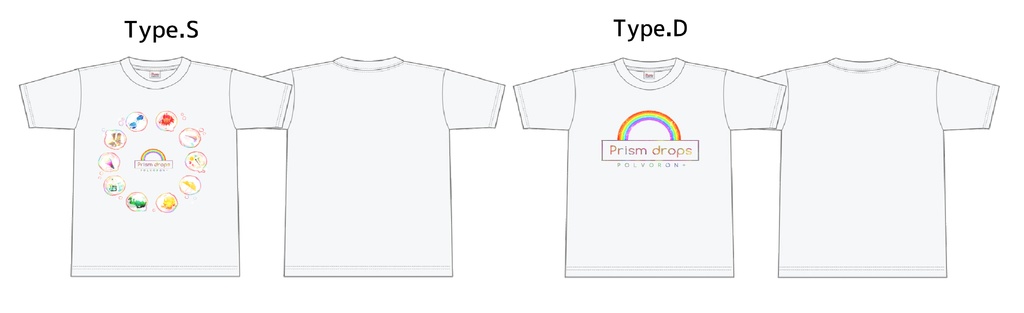 POLVORON+数量限定Tシャツ "1stアルバム「Prism drops」発売記念"