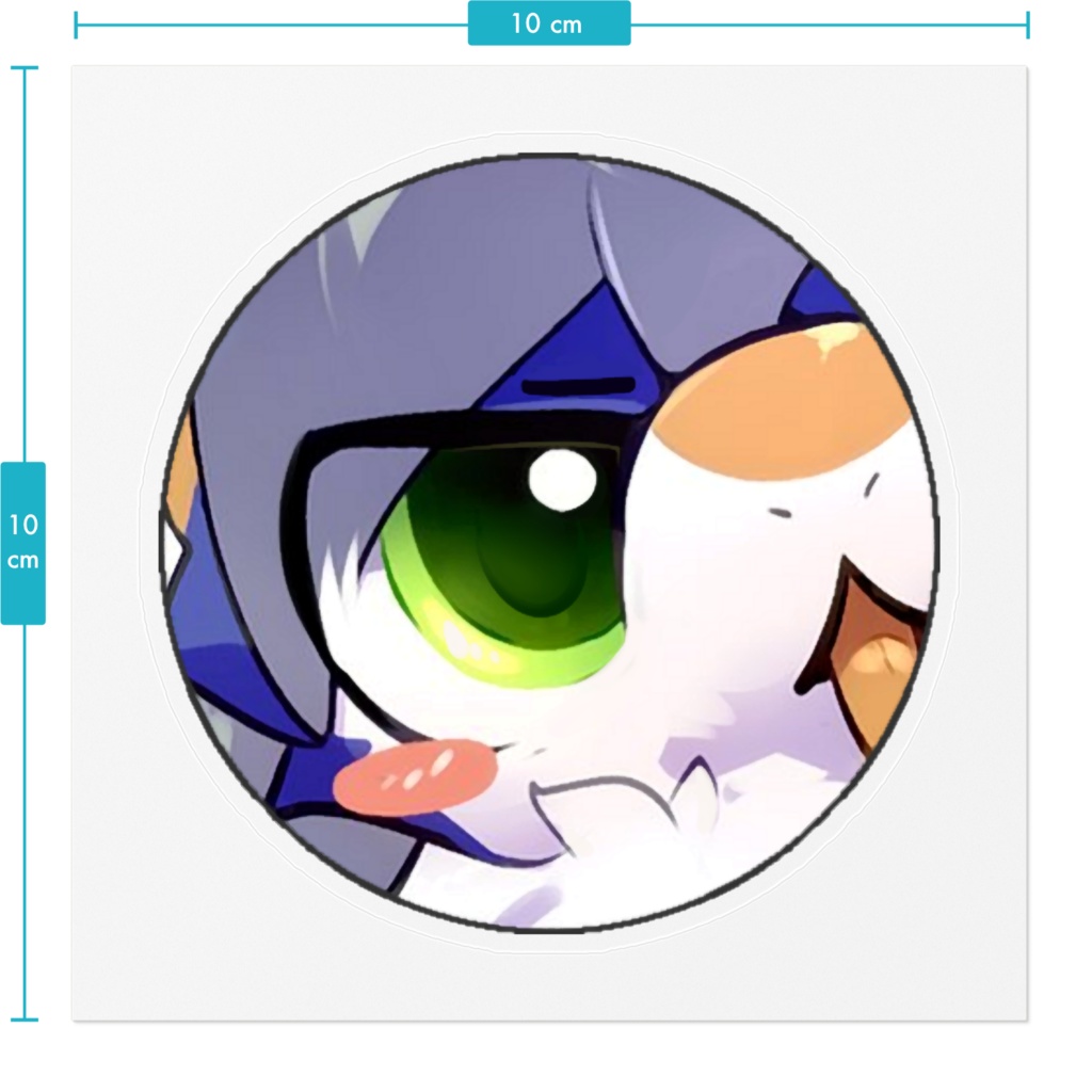 カイリくんのドアップあんあんステッカー
