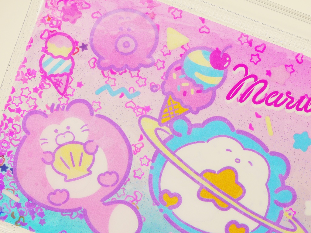 キラキラビーズのポーチ