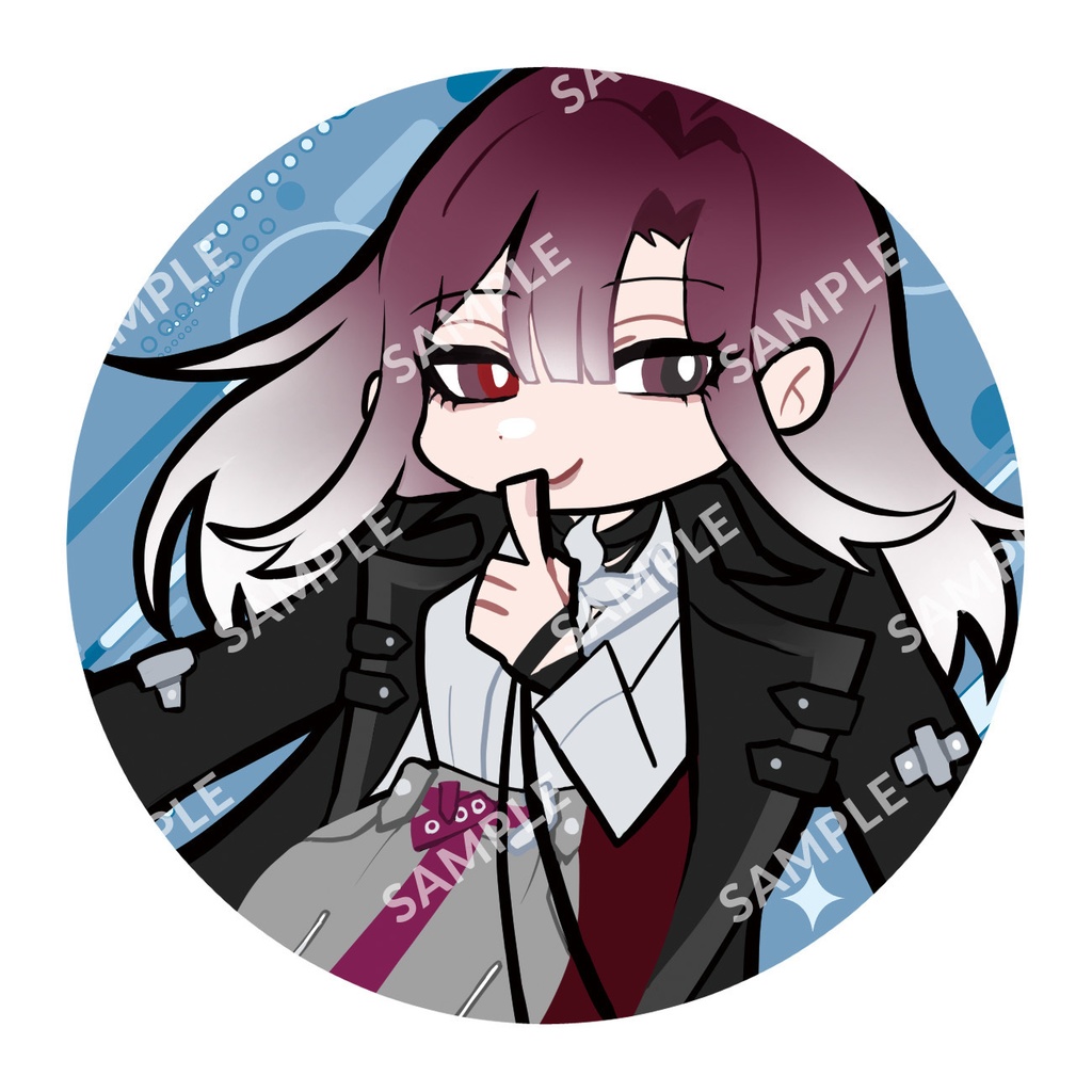 カートゥーン風缶バッジ(全8種類)