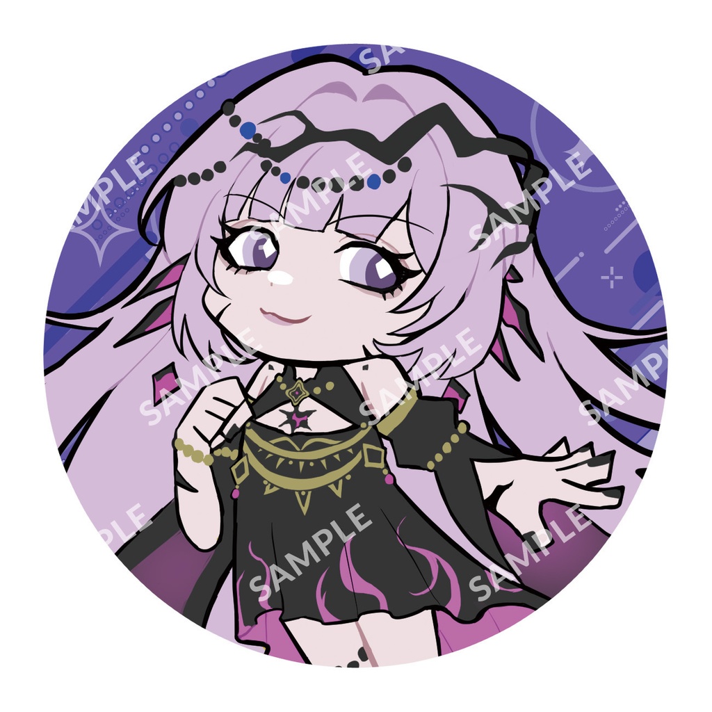 カートゥーン風缶バッジ(全8種類)