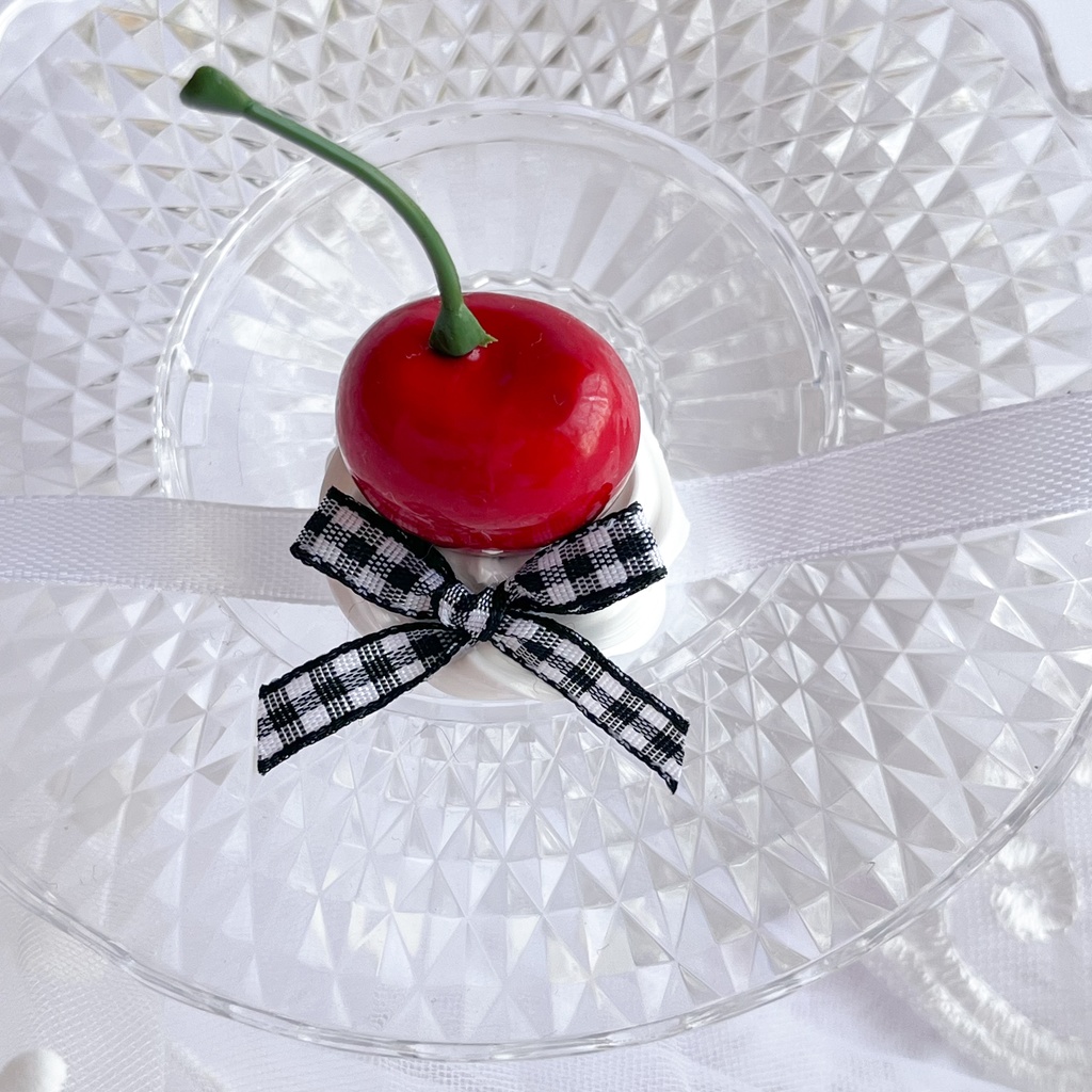 【選べる6色】さくらんぼヘッドドレス|ぬいぐるみ用・推し活・ぬい撮りにぴったり