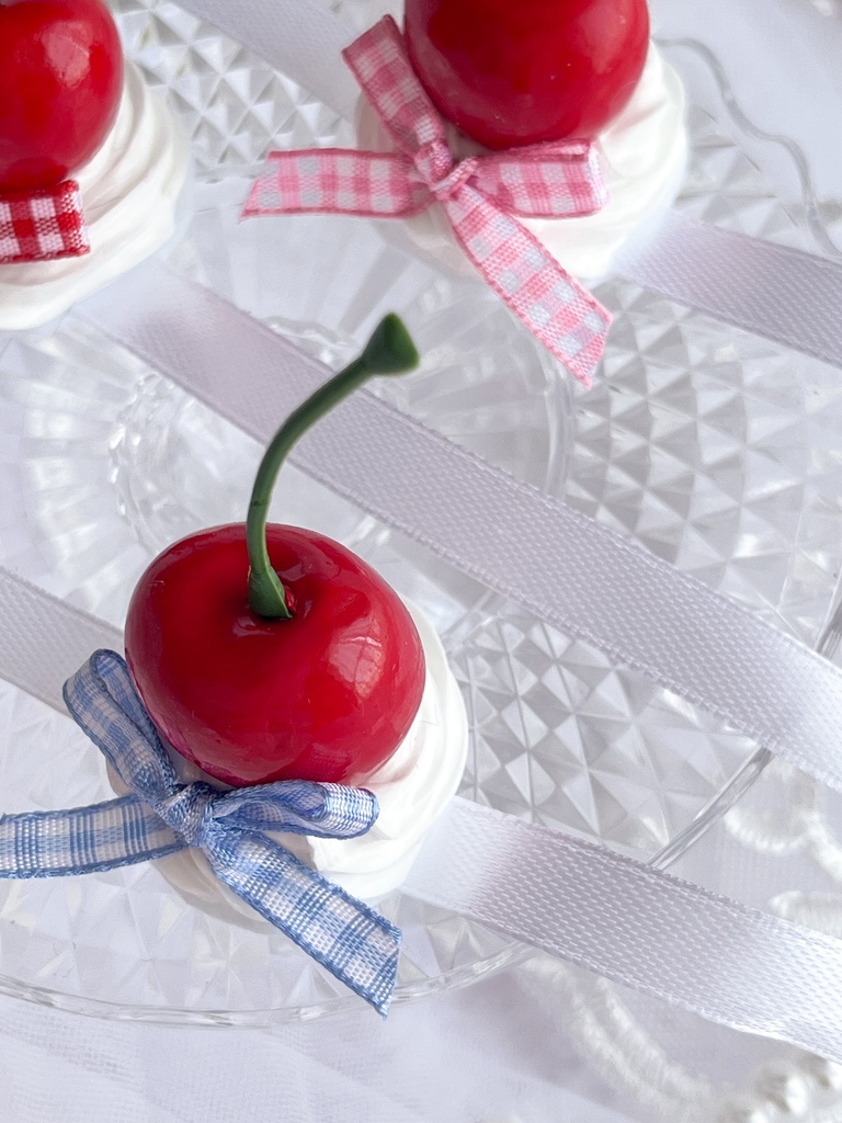 【選べる6色】さくらんぼヘッドドレス|ぬいぐるみ用・推し活・ぬい撮りにぴったり