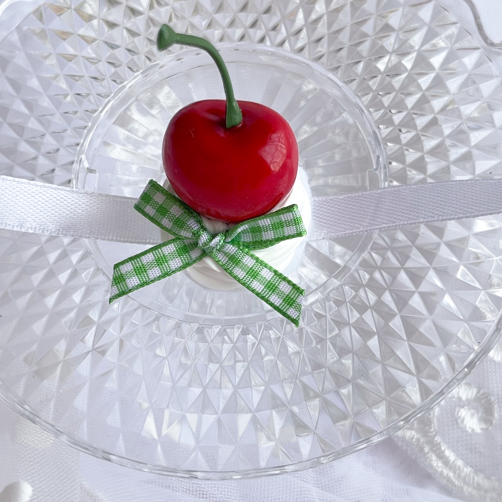 【選べる6色】さくらんぼヘッドドレス|ぬいぐるみ用・推し活・ぬい撮りにぴったり