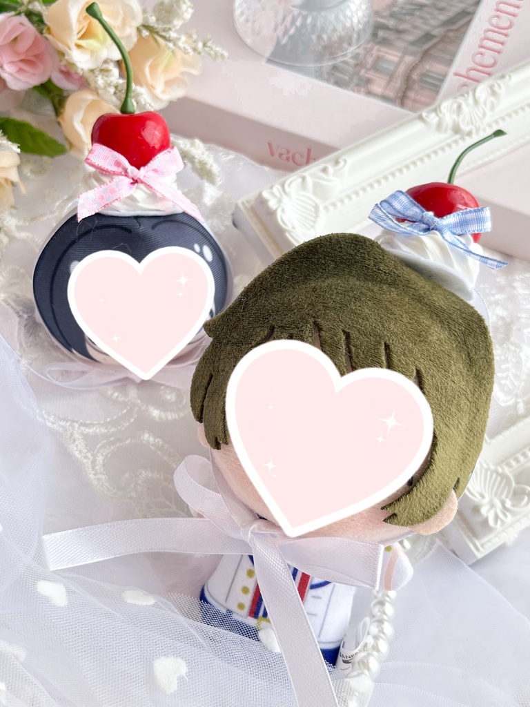【選べる6色】さくらんぼヘッドドレス|ぬいぐるみ用・推し活・ぬい撮りにぴったり