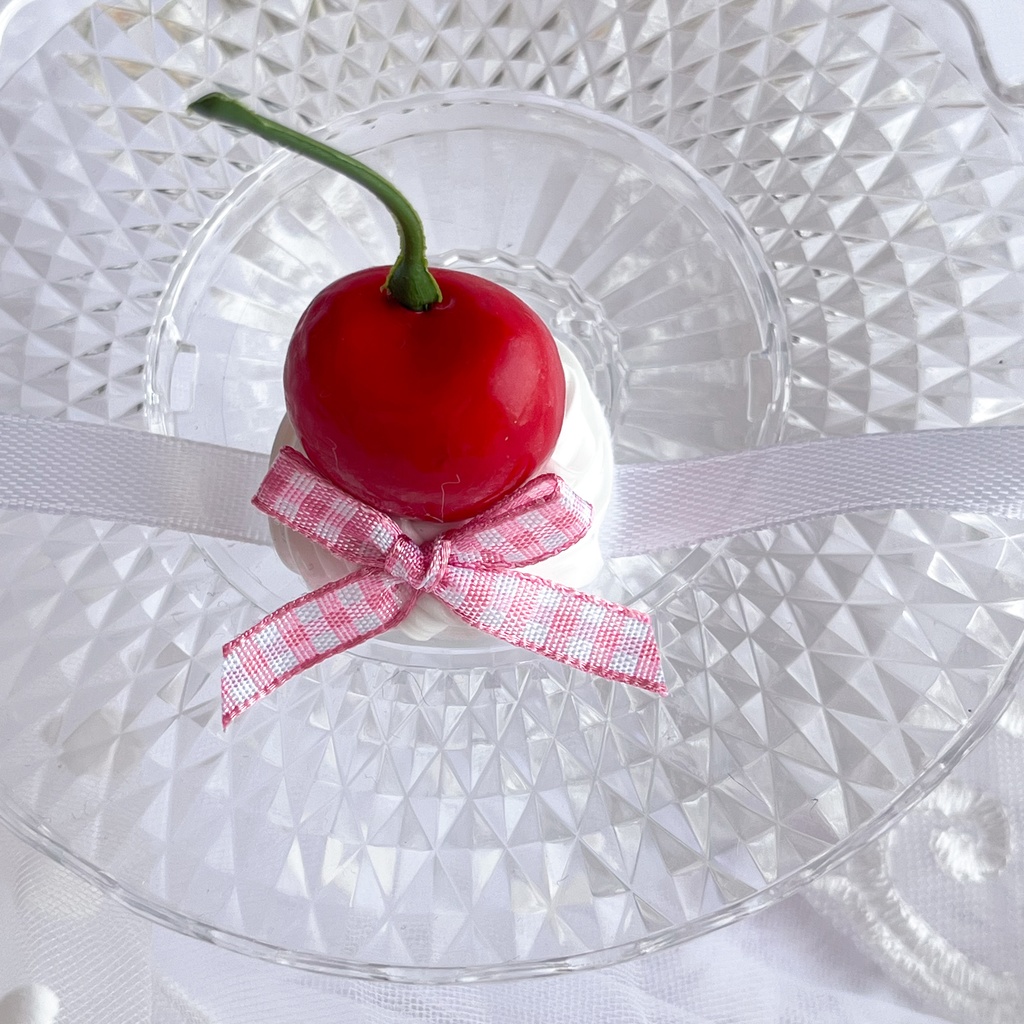 【選べる6色】さくらんぼヘッドドレス|ぬいぐるみ用・推し活・ぬい撮りにぴったり