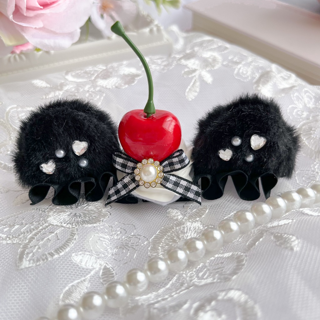 選べる7色*ねこみみホイップヘッドドレス【ぬいぐるみ用】