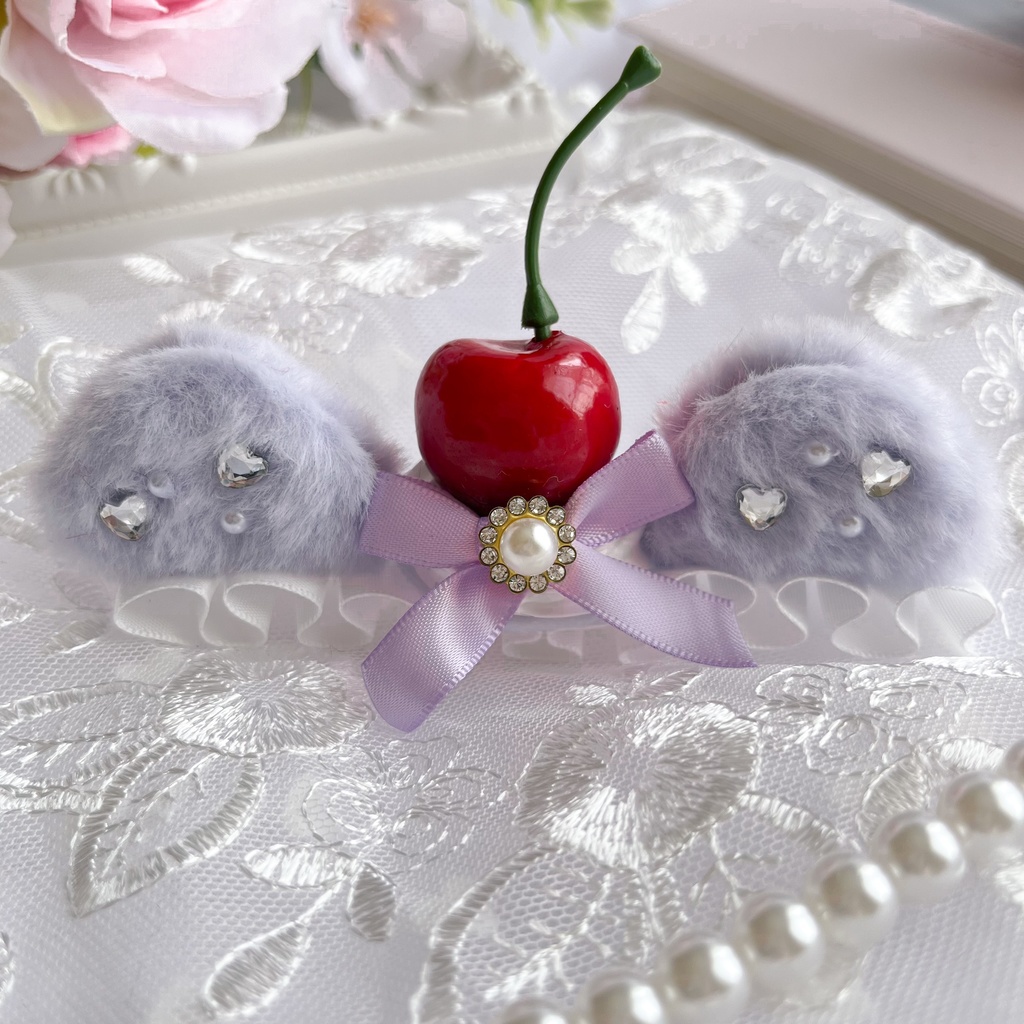 選べる7色*ねこみみホイップヘッドドレス【ぬいぐるみ用】