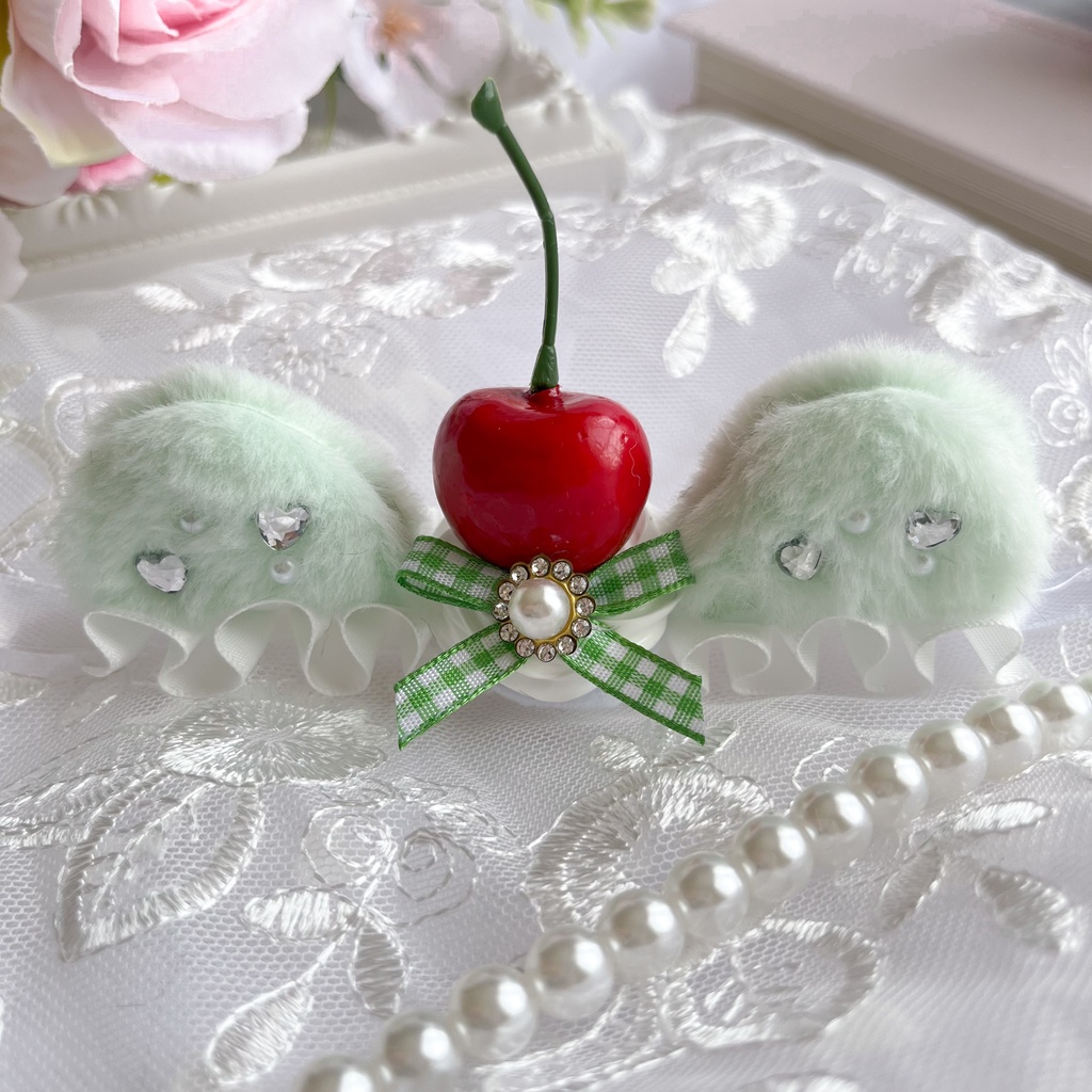 選べる7色*ねこみみホイップヘッドドレス【ぬいぐるみ用】