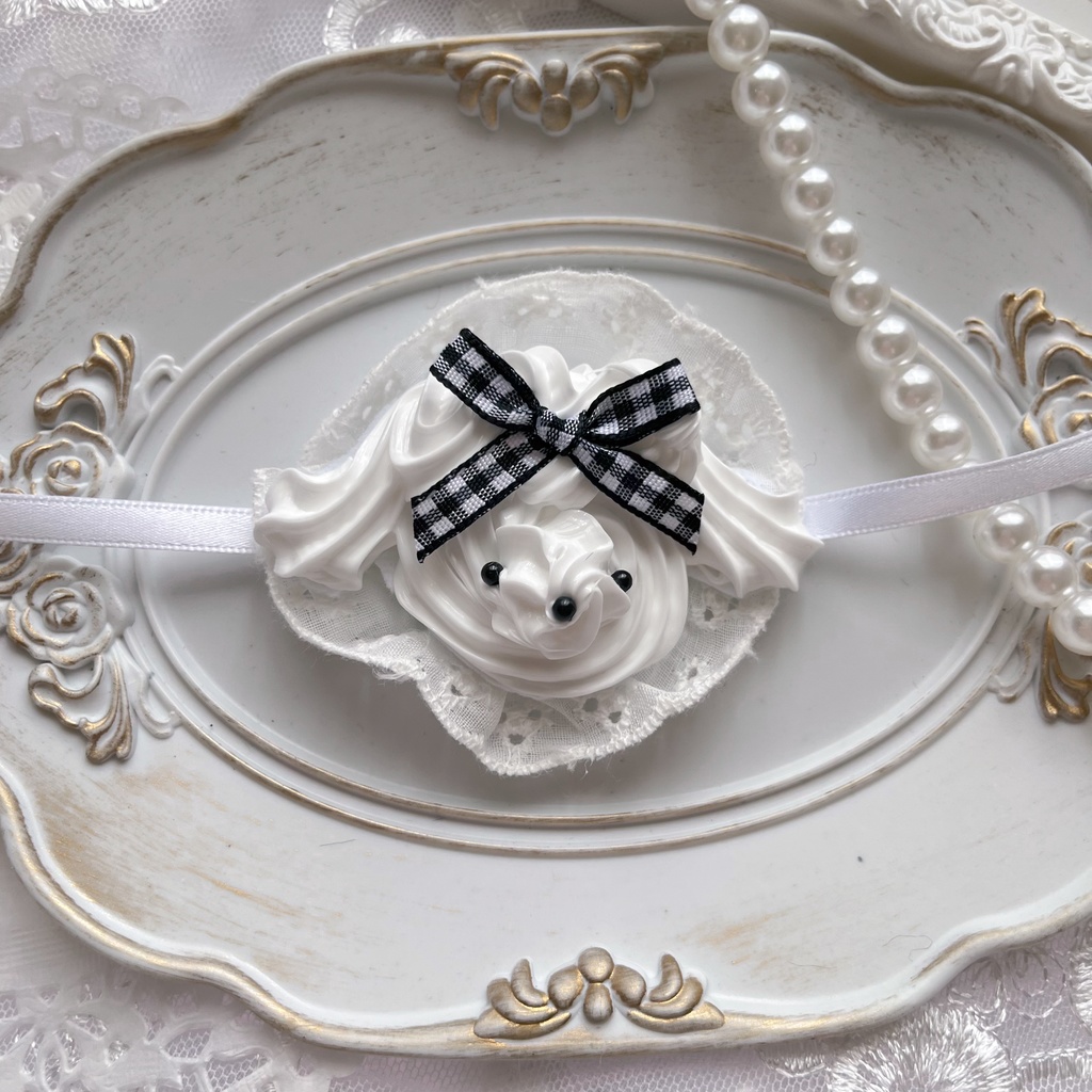 【全7種】プードルホイップヘッドドレス(ぬいぐるみ用)|甘くふわふわなおめかしを