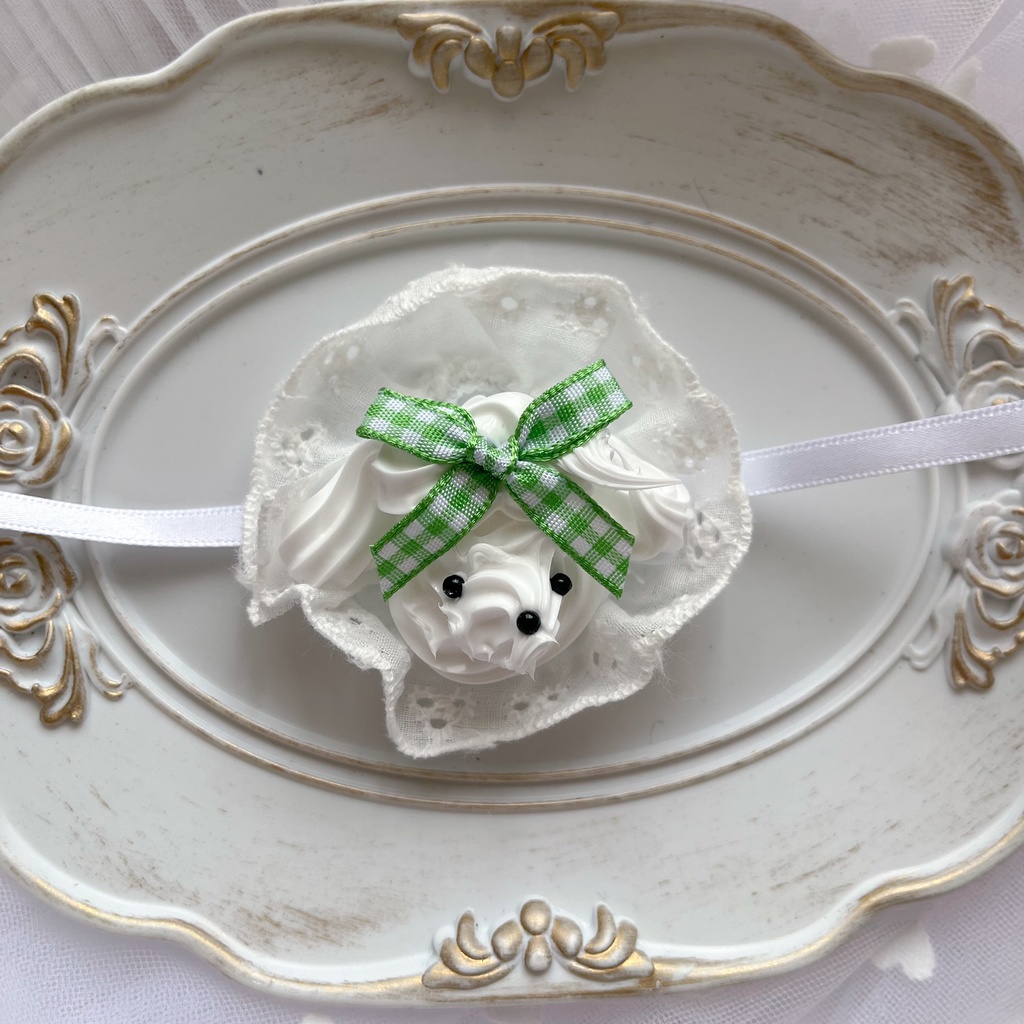 【全7種】プードルホイップヘッドドレス(ぬいぐるみ用)|甘くふわふわなおめかしを