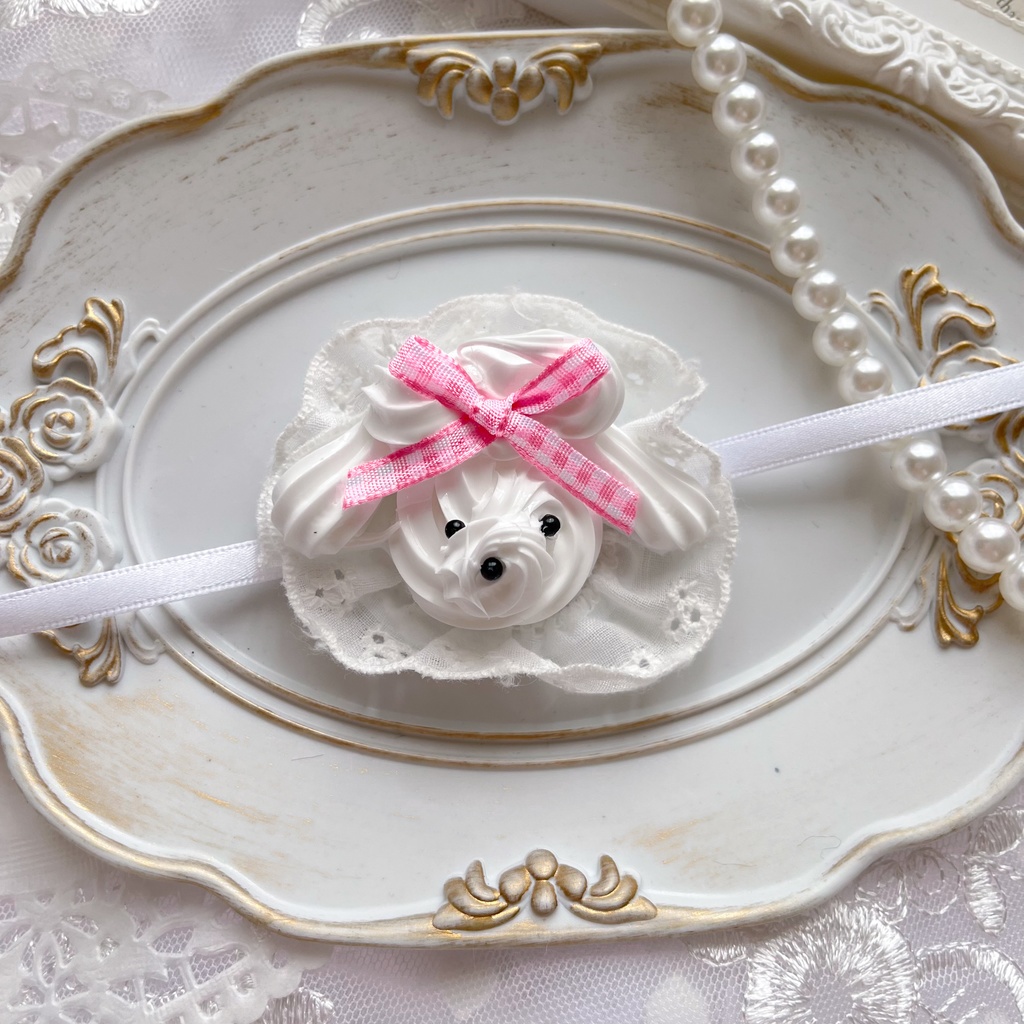 【全7種】プードルホイップヘッドドレス(ぬいぐるみ用)|甘くふわふわなおめかしを