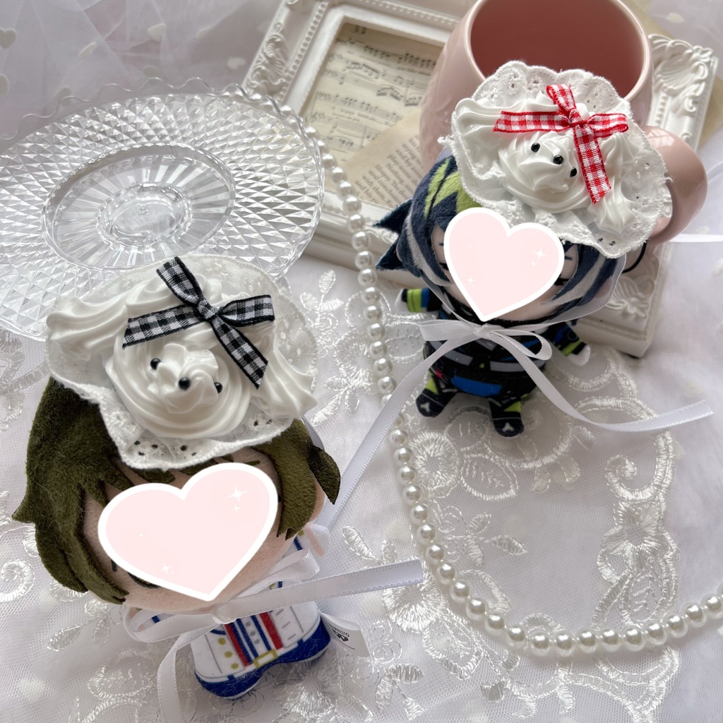 【全7種】プードルホイップヘッドドレス(ぬいぐるみ用)|甘くふわふわなおめかしを