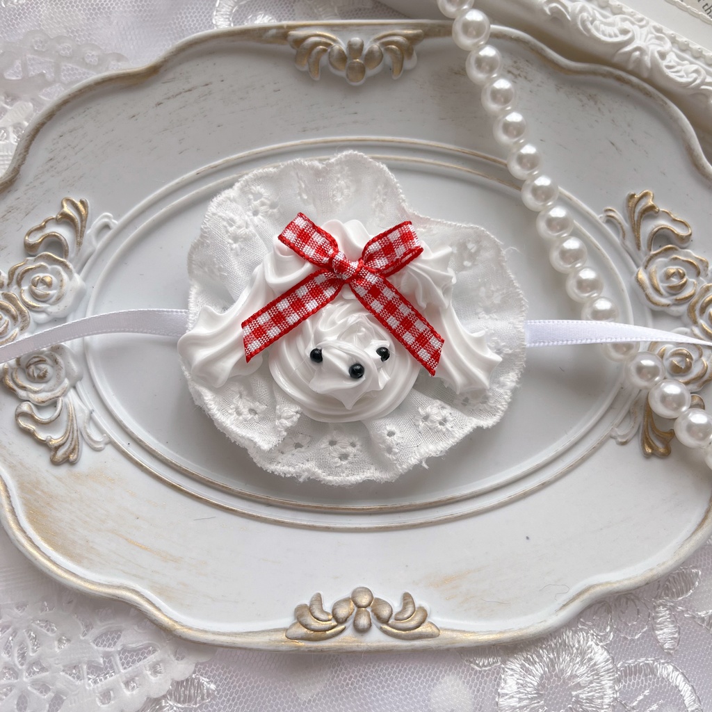 【全7種】プードルホイップヘッドドレス(ぬいぐるみ用)|甘くふわふわなおめかしを