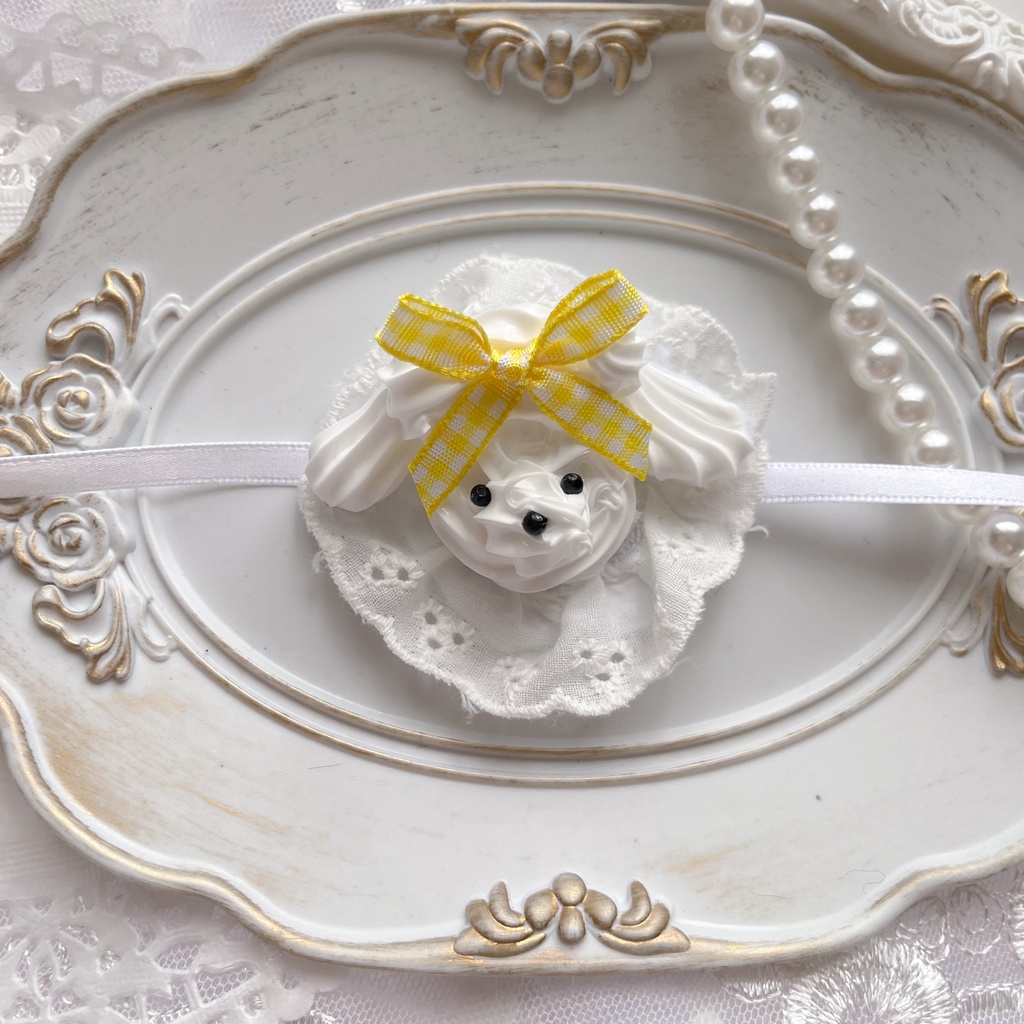 【全7種】プードルホイップヘッドドレス(ぬいぐるみ用)|甘くふわふわなおめかしを