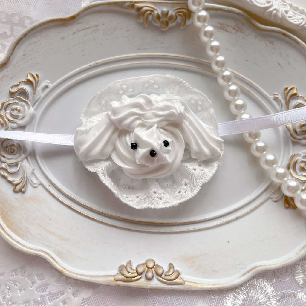 【全7種】プードルホイップヘッドドレス(ぬいぐるみ用)|甘くふわふわなおめかしを