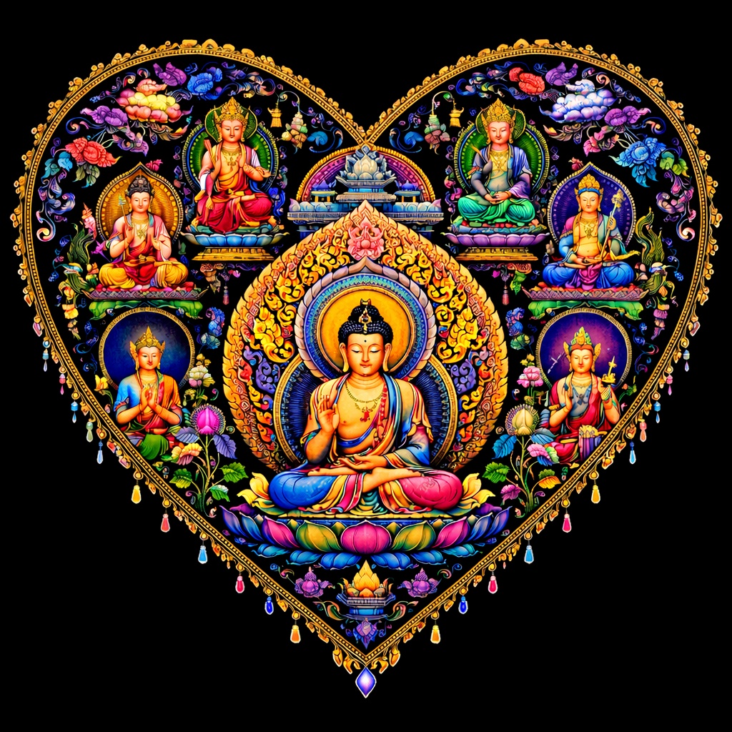 Prismatic Heart Mandala