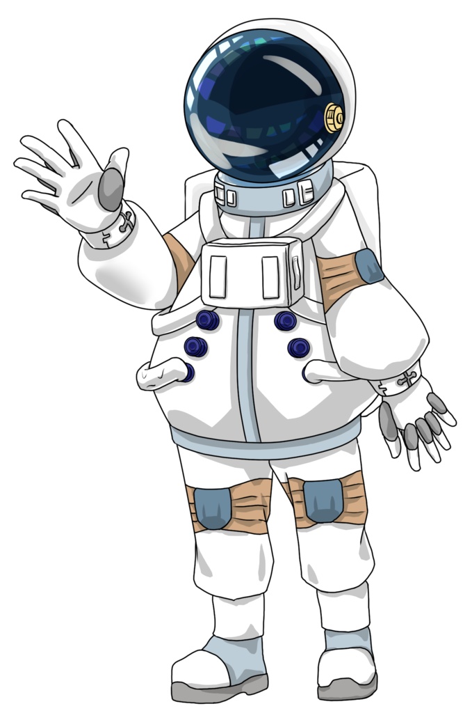 キャラクター立ち絵「宇宙服」