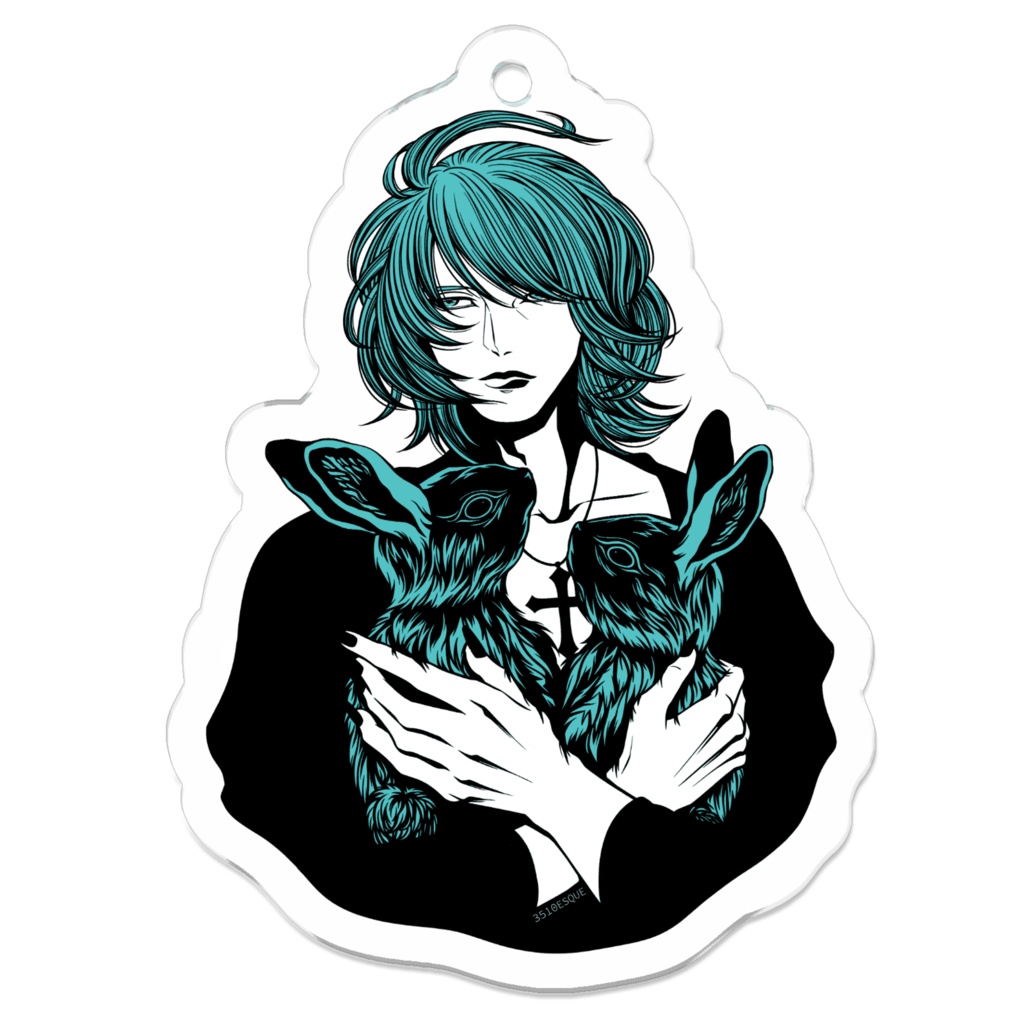 『兎』アクリルキーホルダー