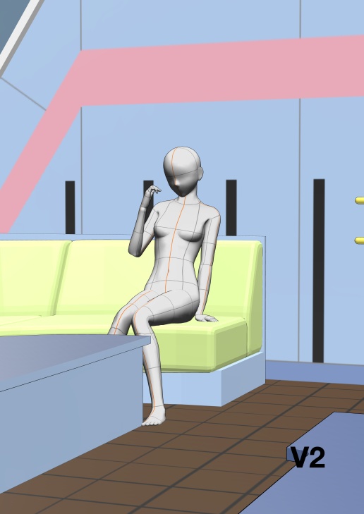 3Dモデル なのは&フェイトの部屋