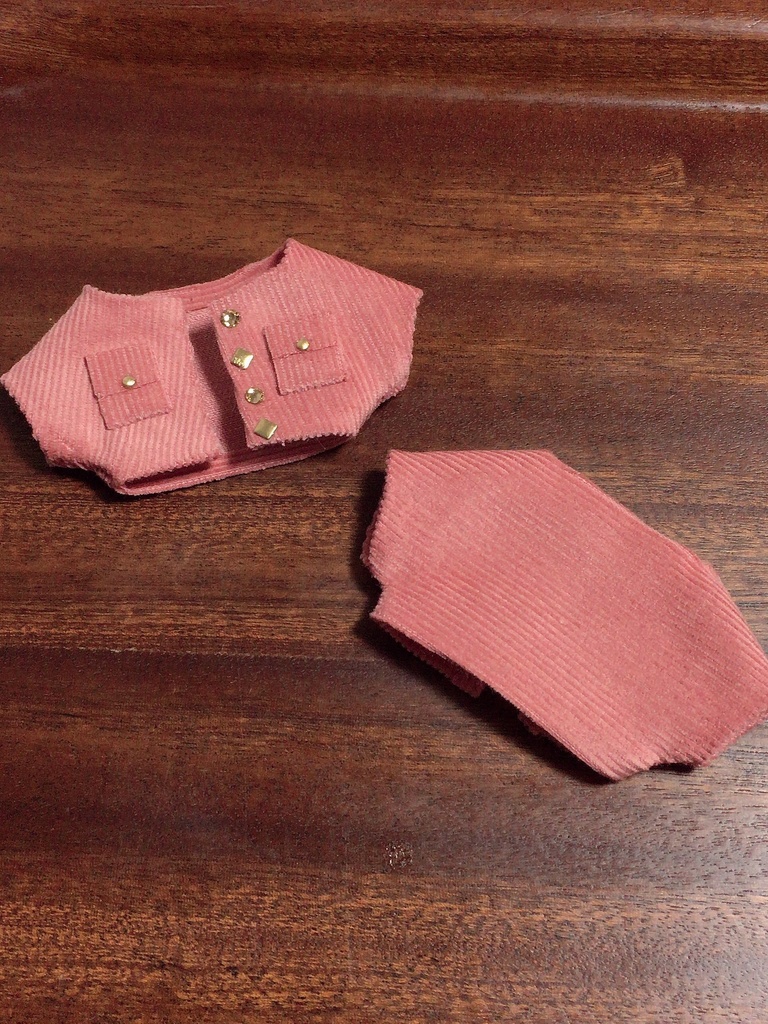 コーデュロイジャケット−ピンク−