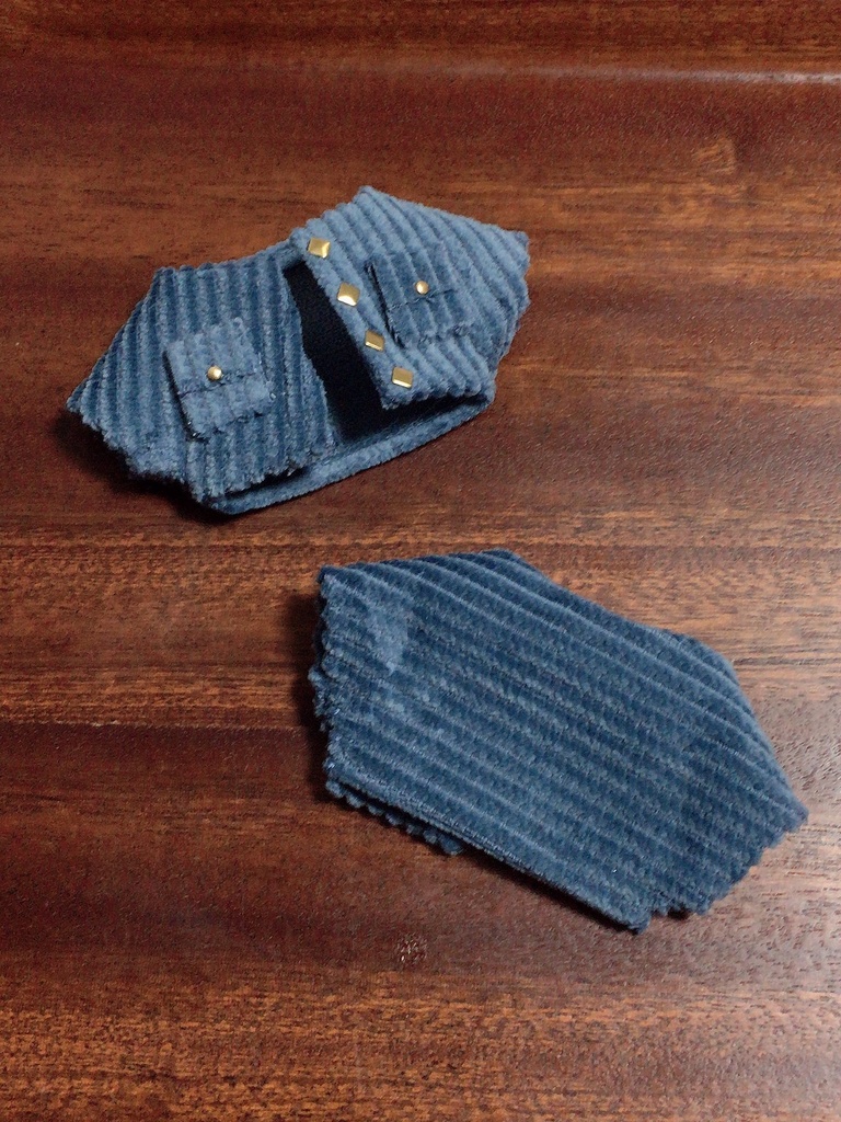 コーデュロイジャケット−ブルー−