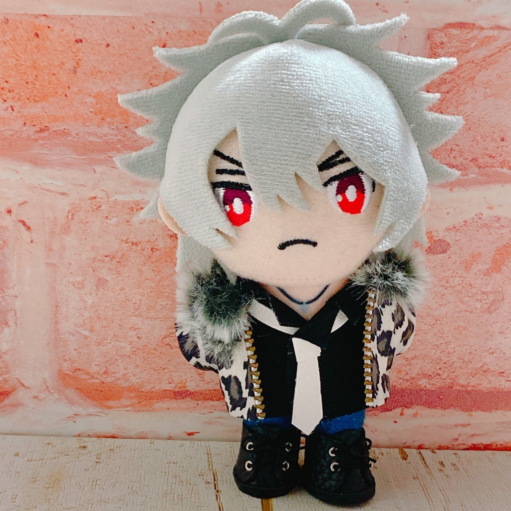 レザーフェイクネクタイ付きシャツ