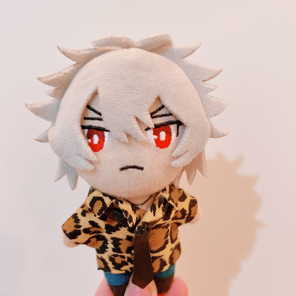 レザーフェイクネクタイ付きシャツ