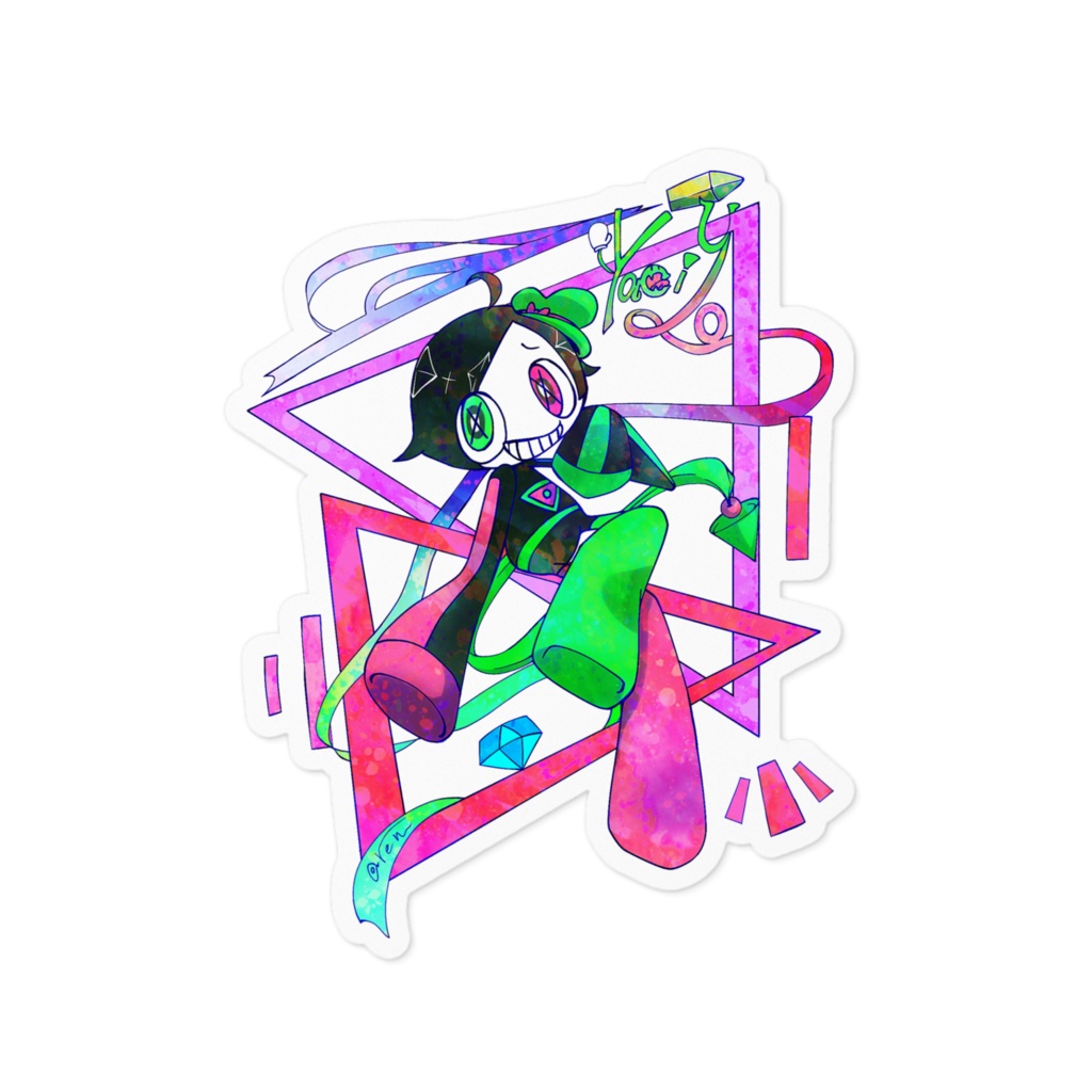 やちみん ステッカー