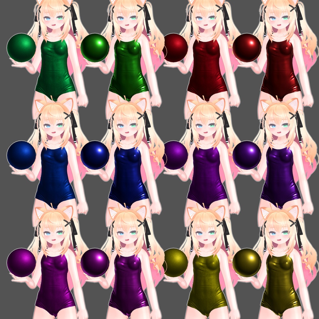 【無料・商用可・再配布可】りきゅーちゃんちのmatcap ver3