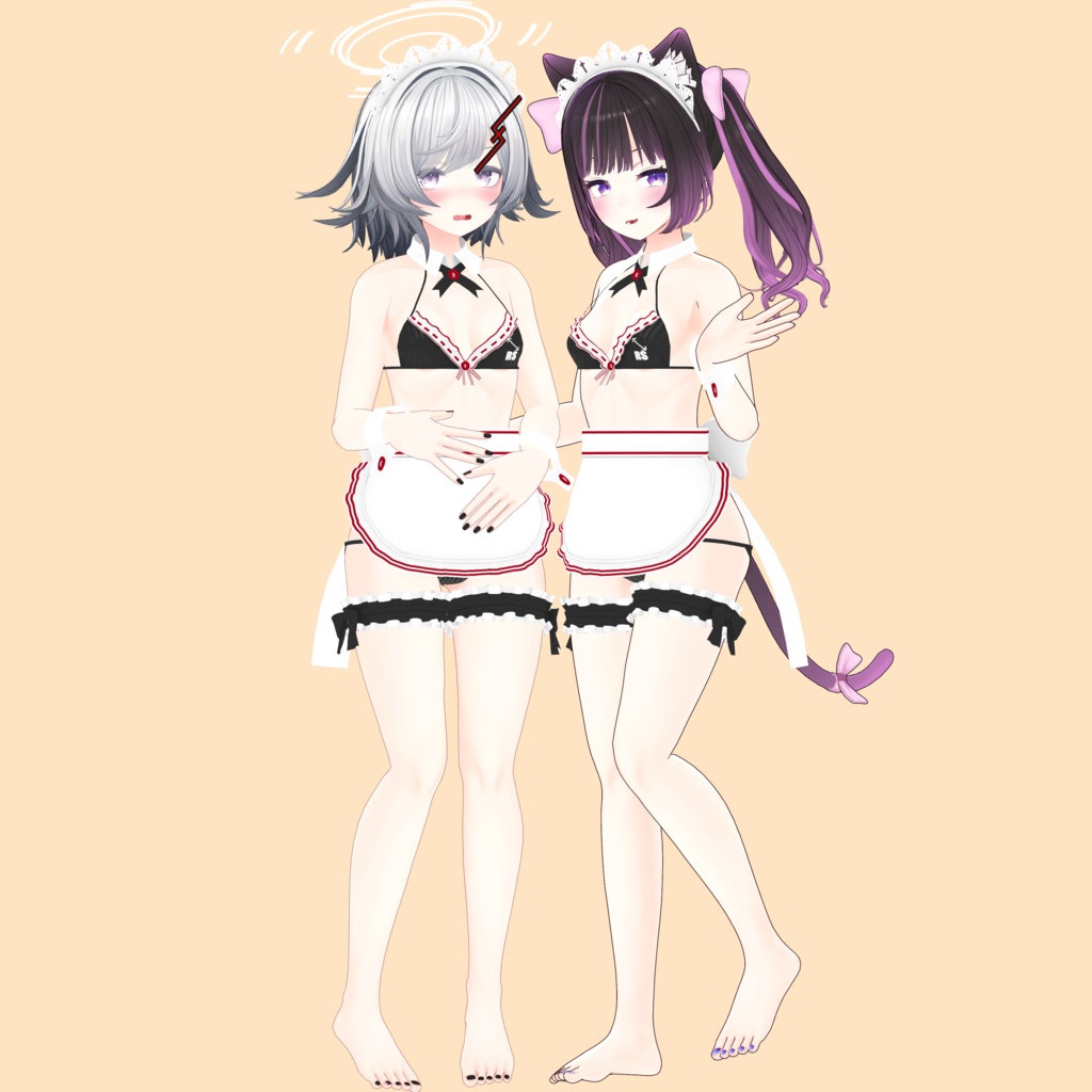 【RSよそのこ衣装】ちょっとえっちなめいどみずぎ for あのん/むろむ