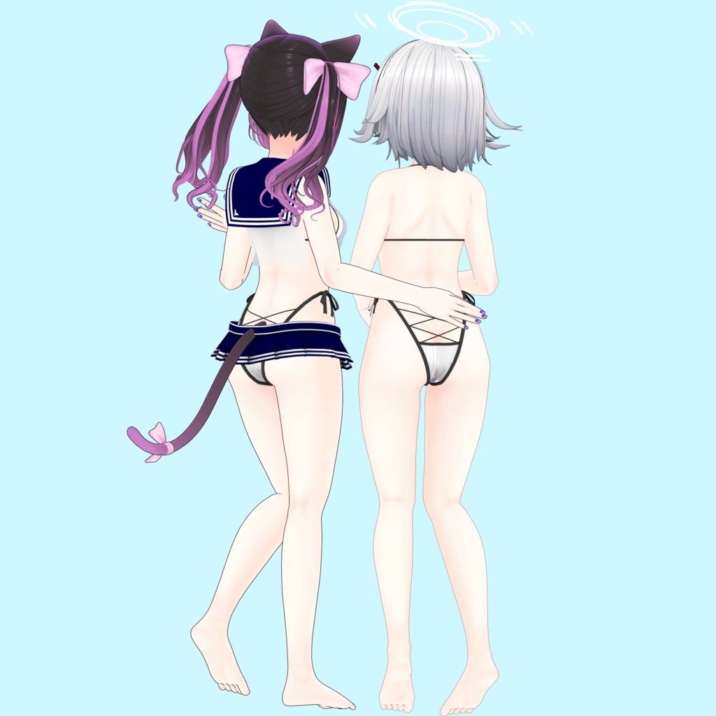 【RSよそのこ衣装】セーラースイムウェア 三角ビキニ for あのん/むろむ