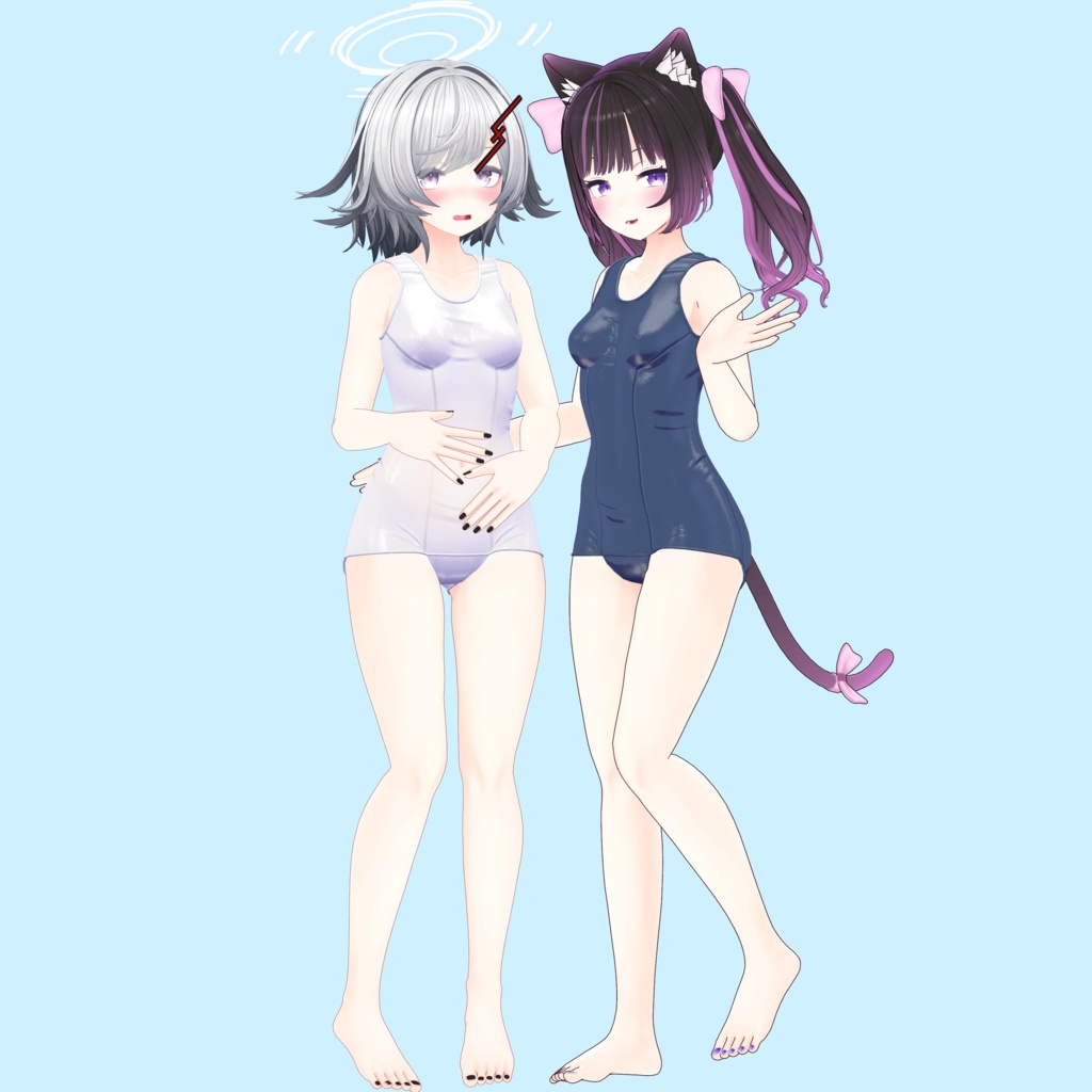 【RSよそのこ衣装】しんぷる旧スク for あのん/むろむ