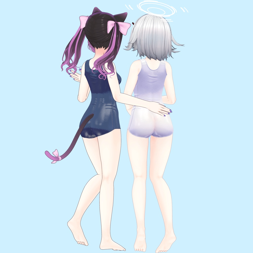 【RSよそのこ衣装】しんぷる旧スク for あのん/むろむ