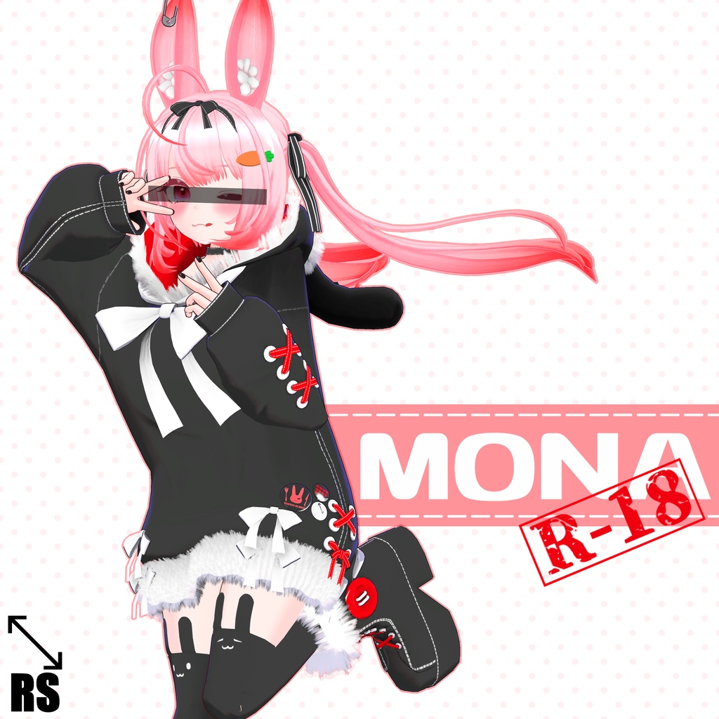 同人ゲーム向け3Dモデル【もな-mona-R18】 - りすきーしょっぷ - BOOTH