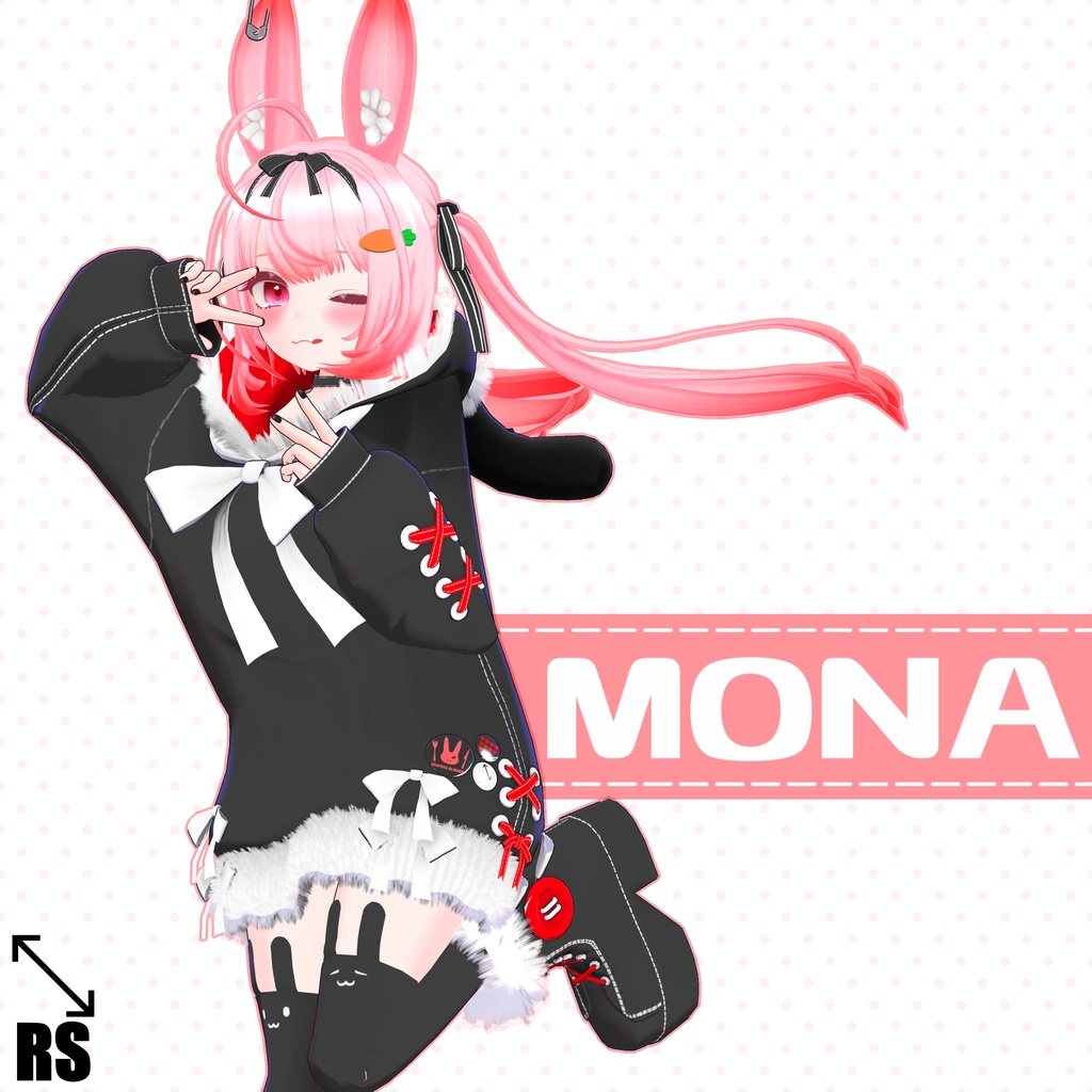 もな-mona-【オリジナル3Dモデル 】 - りすきーしょっぷ - BOOTH