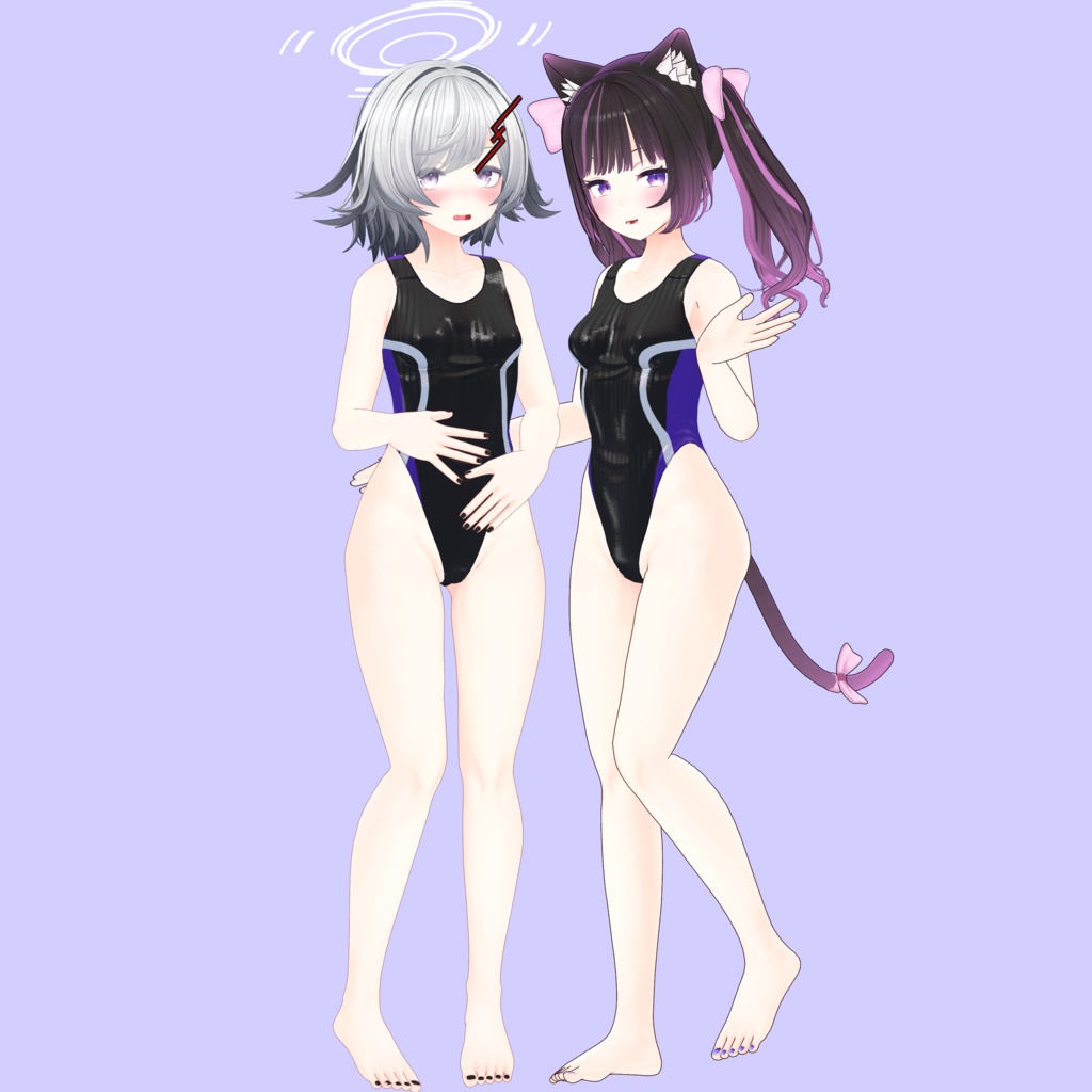 【RSよそのこ衣装】しんぷる競泳 for あのん/むろむ