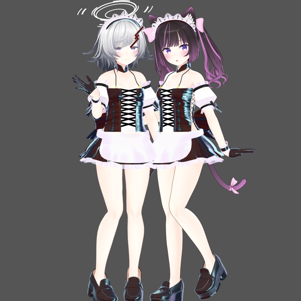 【RSよそのこ衣装】りきゅーちゃんちのめいどふく for あのん/むろむ